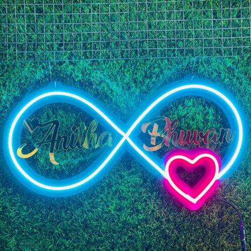 Infinity Neon Sign With Couple Name