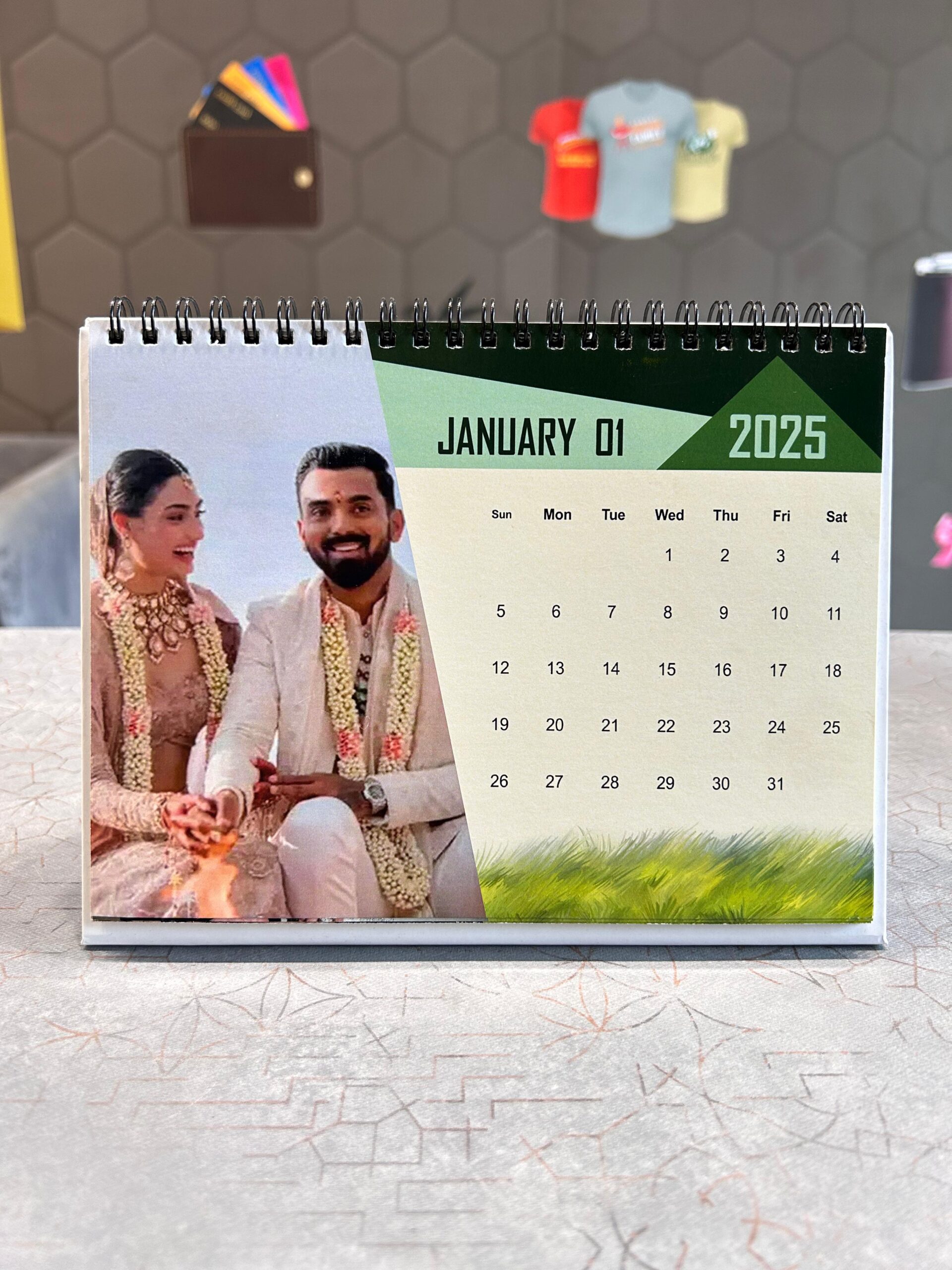 Customised Table Top Calendar