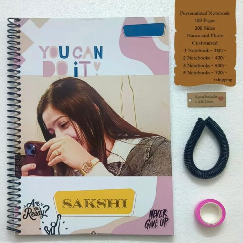 Notebook with Photo, Custom Notebook, Customized Notebook