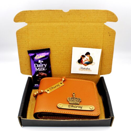 Customised Wallet With Rudraksh Rakhi Rakhi combo Rakshabandhan combo wallet combo gifts for brother rudraksh rakhi customised rakhi personalised rakhi